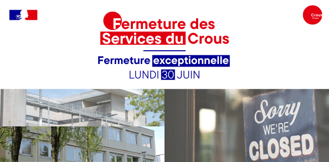 Visuel Site Fermeture des Services